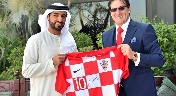 President of the UAE FA receives Damir Mišković in Ajman
