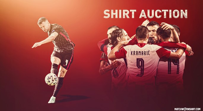 Croatia match-worn shirts available for charity auction