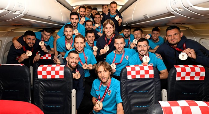 Spektakularan doček brončanih#Croatia welcomes its football heroes